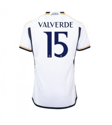 Real Madrid Federico Valverde #15 Hemmatröja 2023-24 Kortärmad